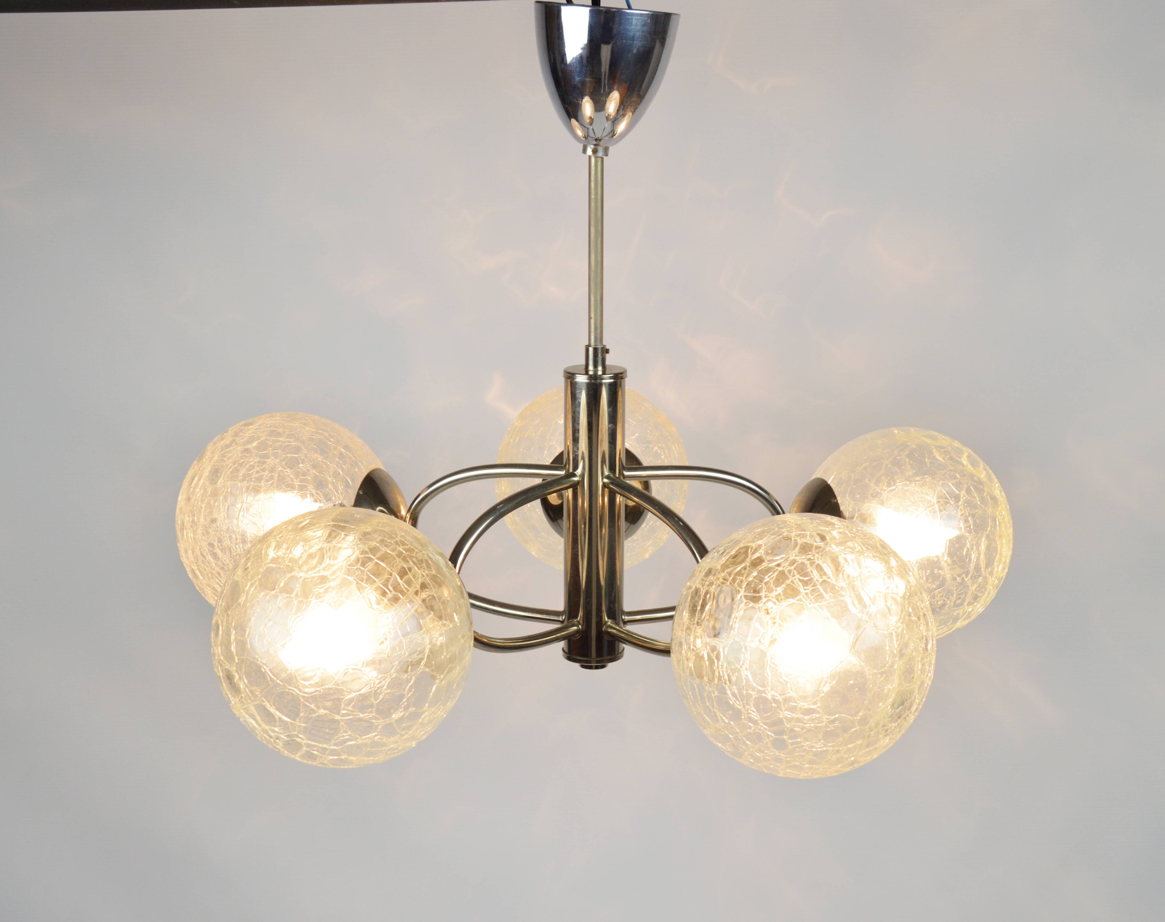 Sputnik style pendant lamp, 1970s