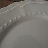 Set of 4 blue ceramic dessert plates