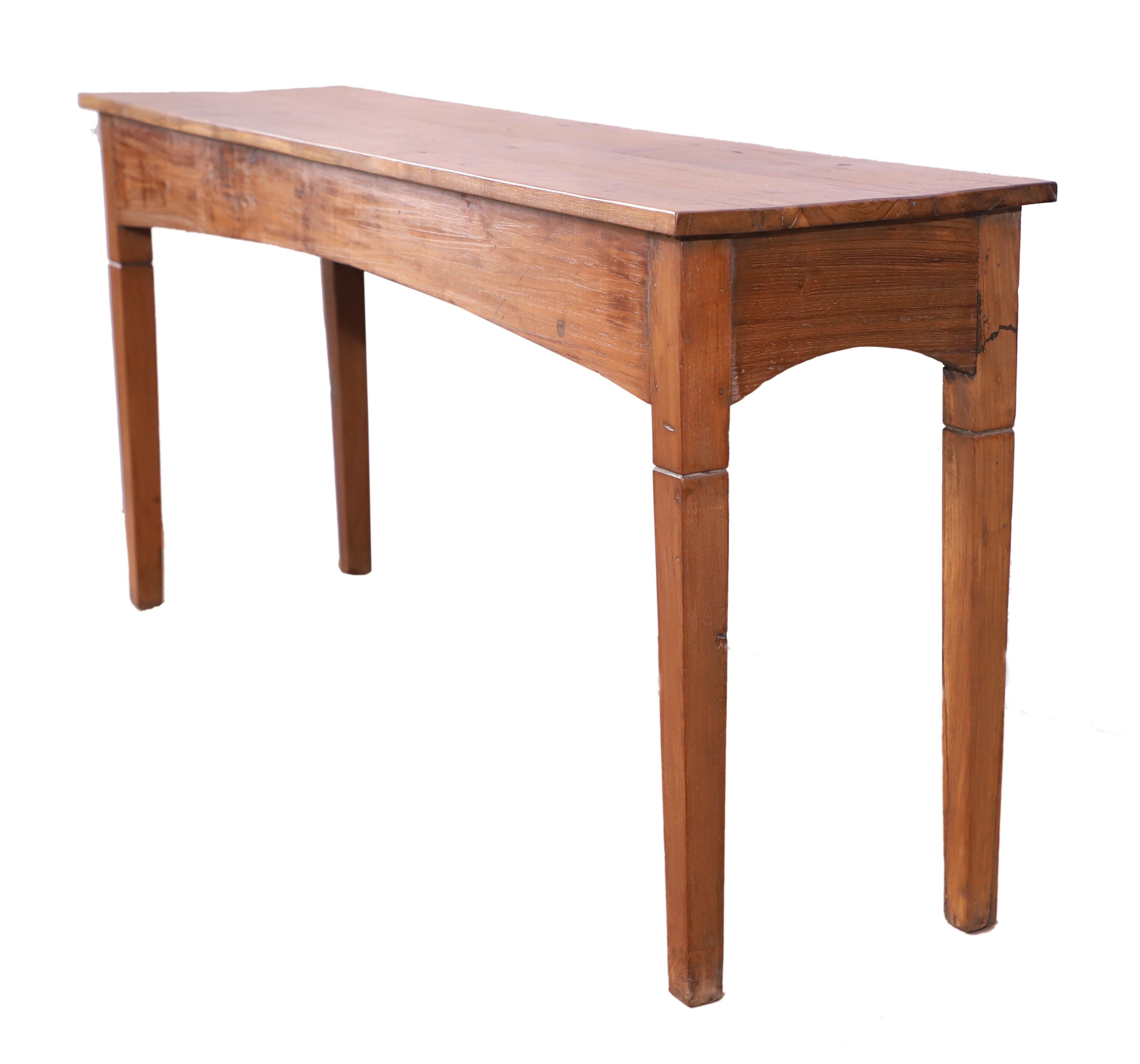 Burmese teak console