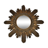 Golden sun mirror made in Italy 70