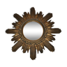 Miroir soleil doré made in Italy années 70