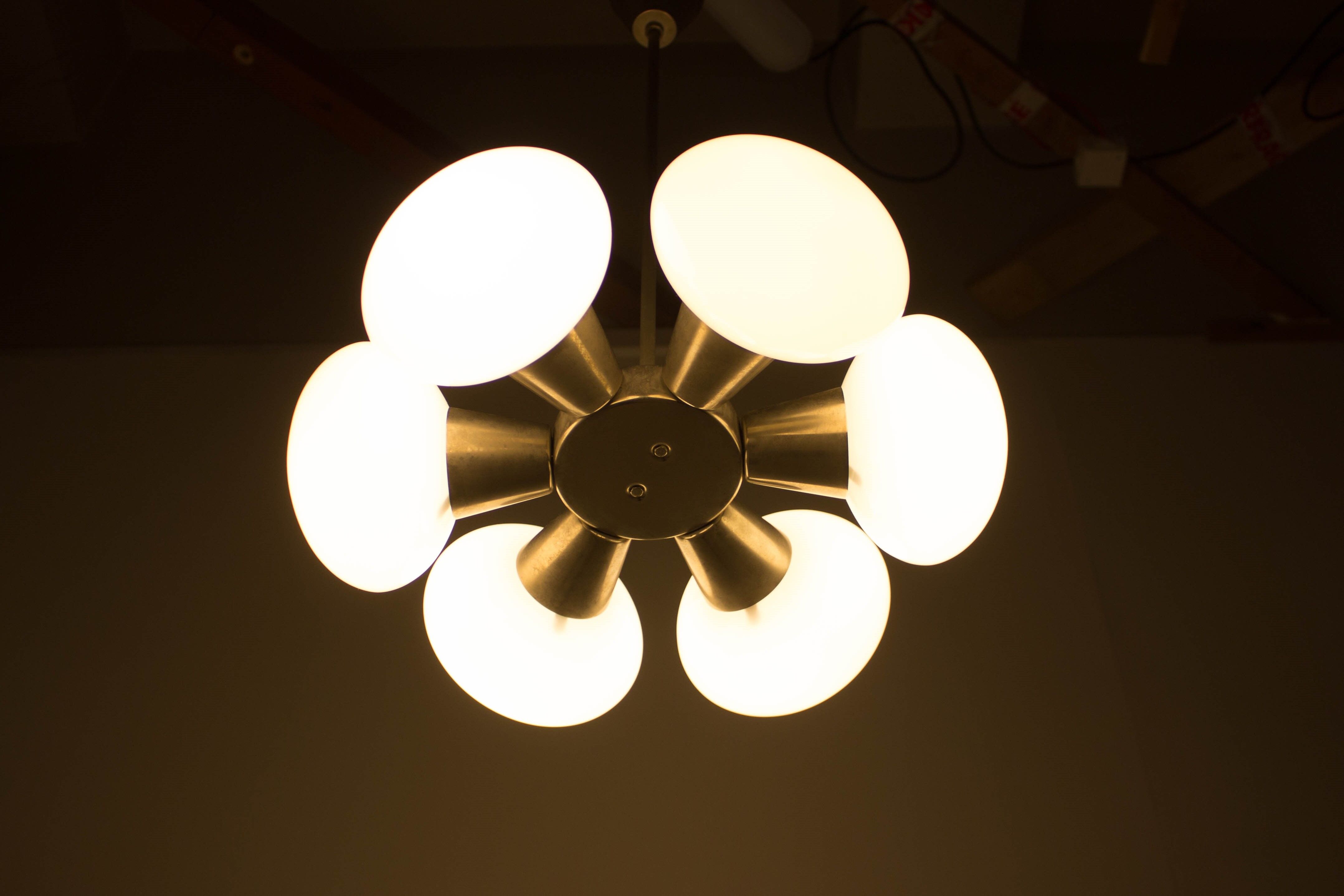 Space age chandelier by Kamenicky Senov, 1970s