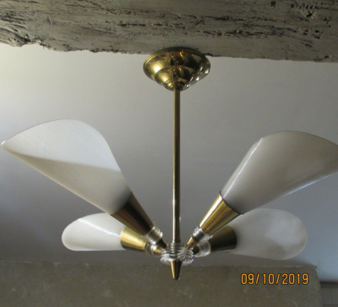 Vintage chandelier 50'-60' 4 branches