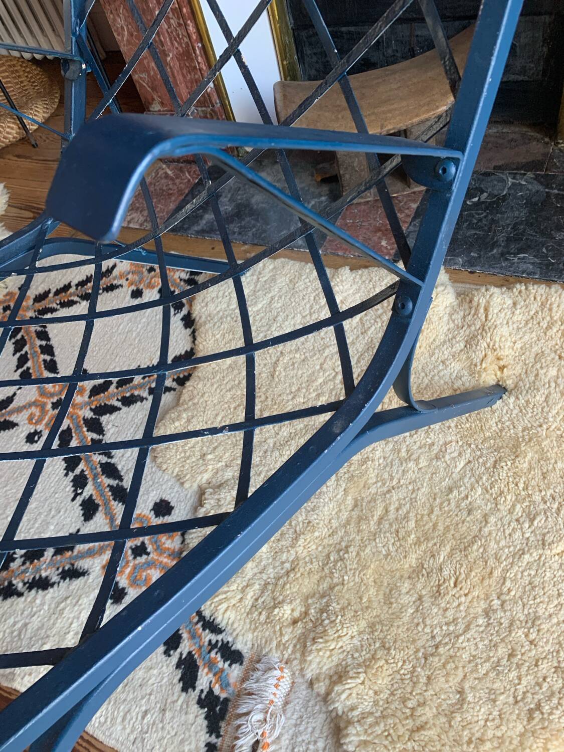Metal armchair