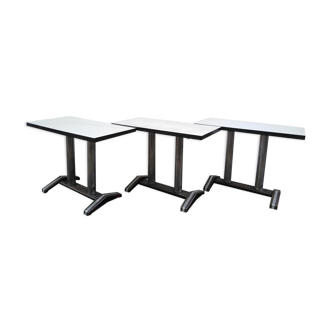 3 tables bistrot 1960