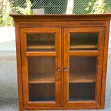 Louis XVI display case in solid wood