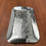 Vintage German floral metal plate by WMF