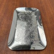 Vintage German floral metal plate by WMF