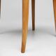 French 1940s Art Nouveau side chair in beech wood with low back