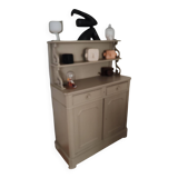 Gray painted mahogany sideboard
