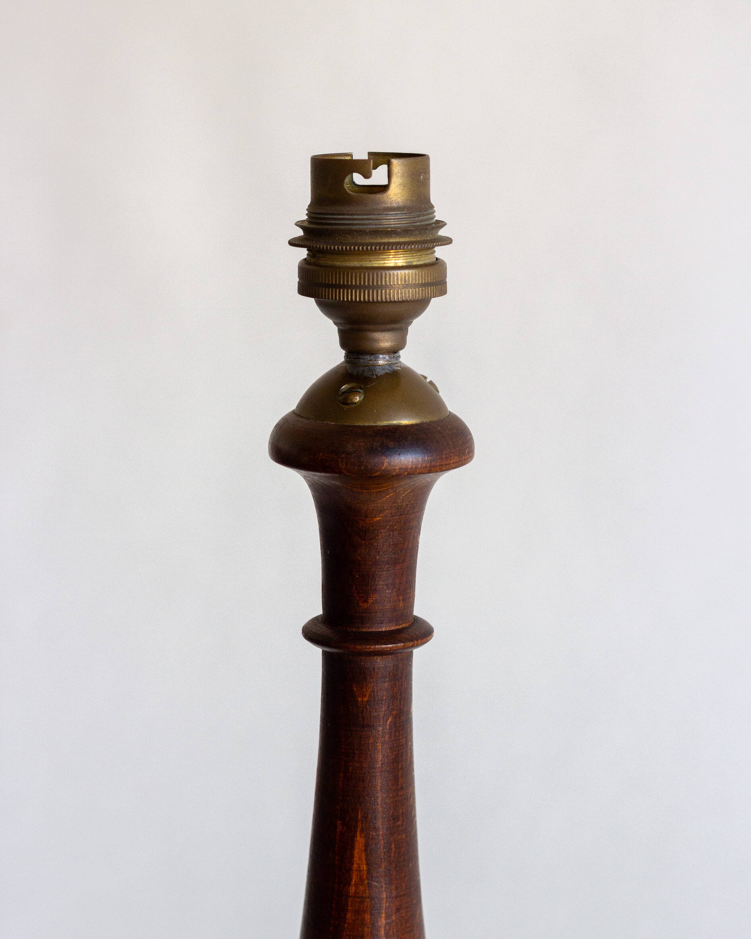 Wooden lamp base, 1930s/40s