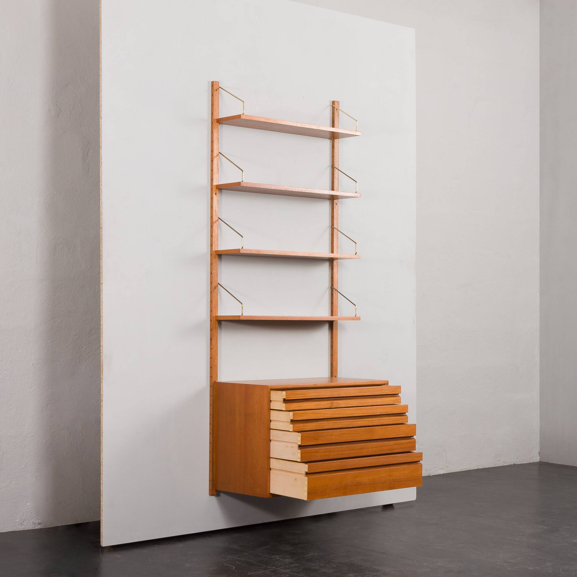 Teak wall unit by Poul Cadovius for Cado, Denmark, 1960