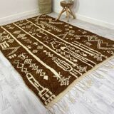 Tapis berbère coloré en noix fait main 260 X 160 CM