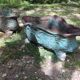 Antique cast iron planter