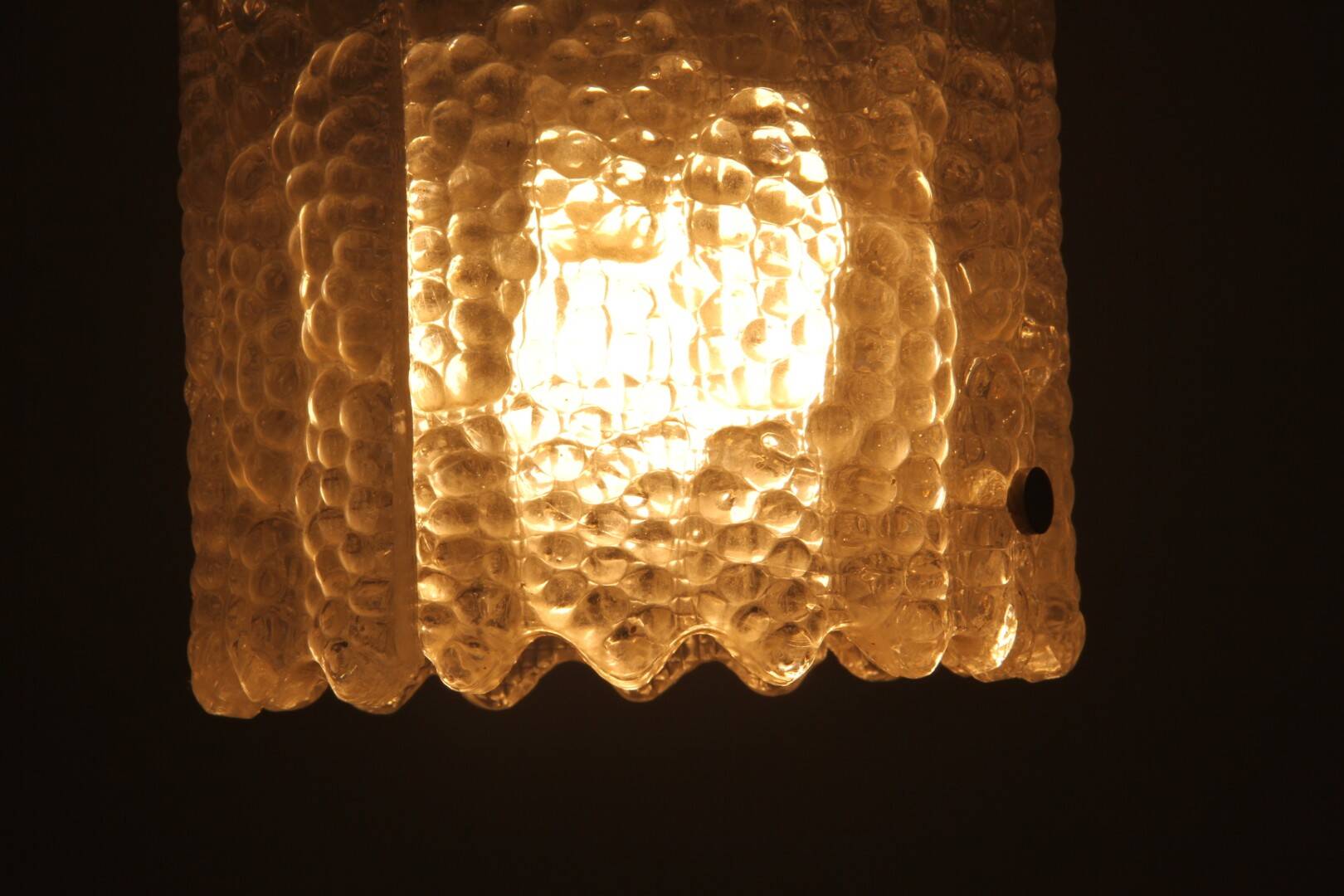 Brass & Glass Ceiling Pendant Light by Carl Fagerlund for Orrefors, 1960s