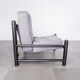 Pair armchairs black velvet 70