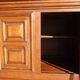 Small oak cabinet, 4 doors, Louis XIII style