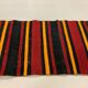 Old Turkish narrow Kilim Runner 275x54 cm, shabby chic, vintage kelim Red Black