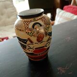 Vase asian porcelain pattern 10 cm high