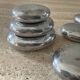 Vintage paperweight series polished aluminum pebbles