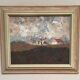 Original Swedish Oil on Panel – “Landscape” by Bertil Wahlberg – Signed – Vintage and Framed – 48 × 41.5 cm (18.9" × 16.3")