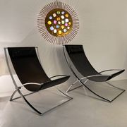 Pair of “Luisa” lounge chairs by Marcello Cuneo. 1970