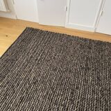 Tapis tressé en laine feutrée