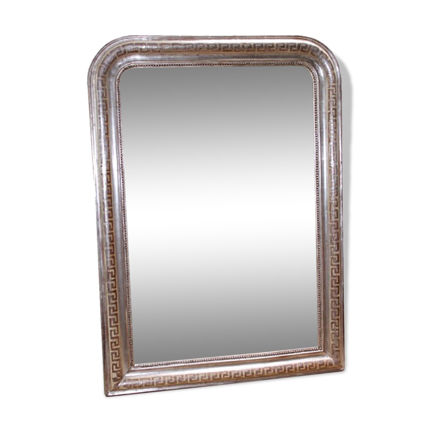 Mirror 19th key Greek silver 98x108cm