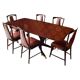 1950 Italian Midcentury Modern Mahogany and Rosewood Dining set, attributed to Osvaldo Borsani