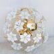 Grace Kelly, Delicious Murano Ceiling Light White Flowers, 1980