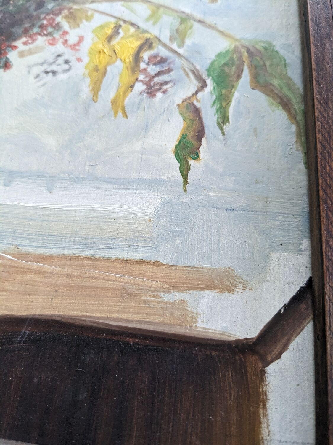 Floral painting table