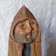 Bas-relief sculpture of Saint Roch and his dog - 20th Century Folk Art