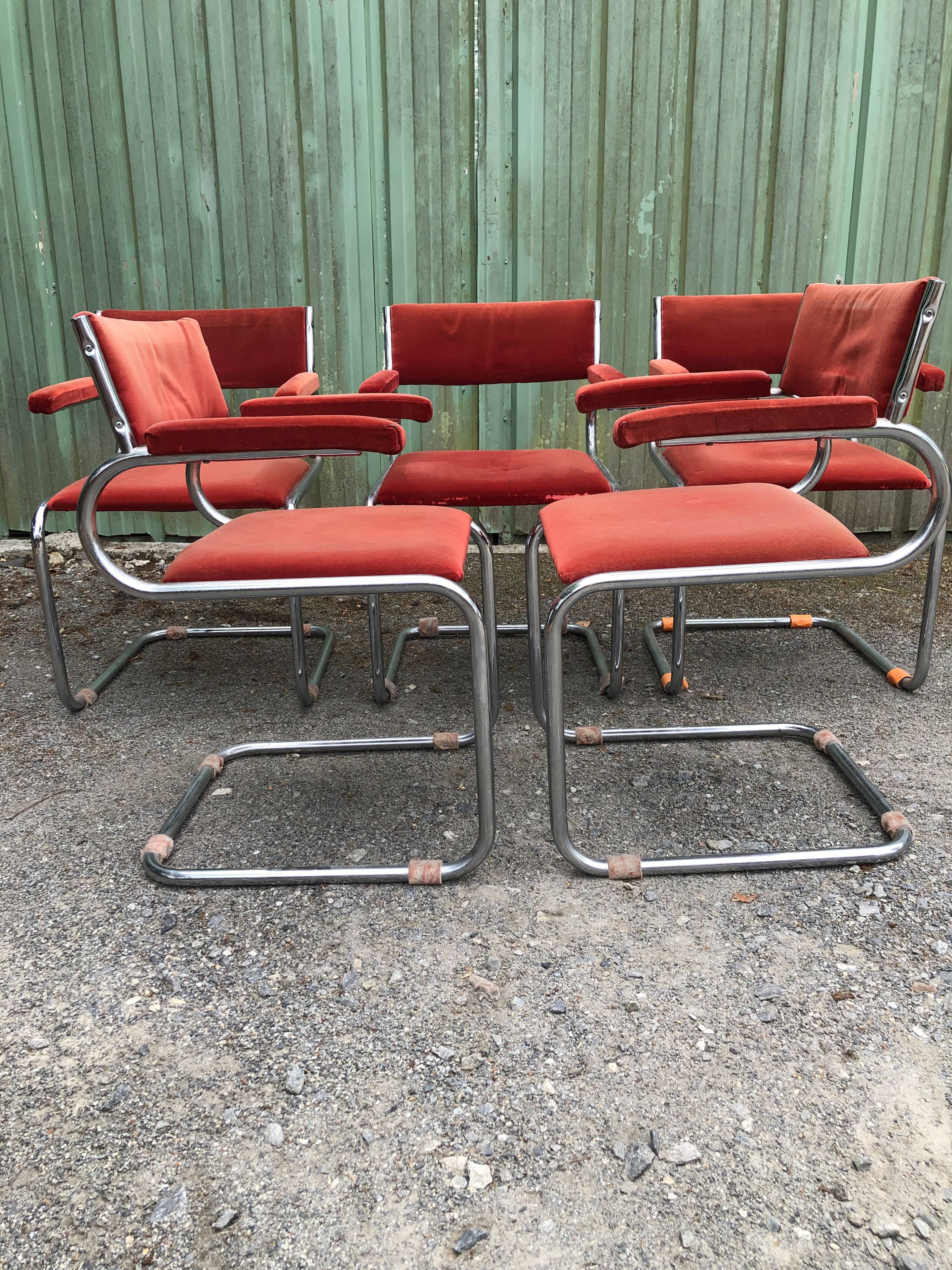 Set of 6 armchairs