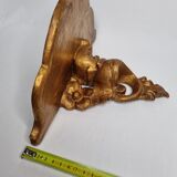 Stucco and gilded wood harness, 30 cm