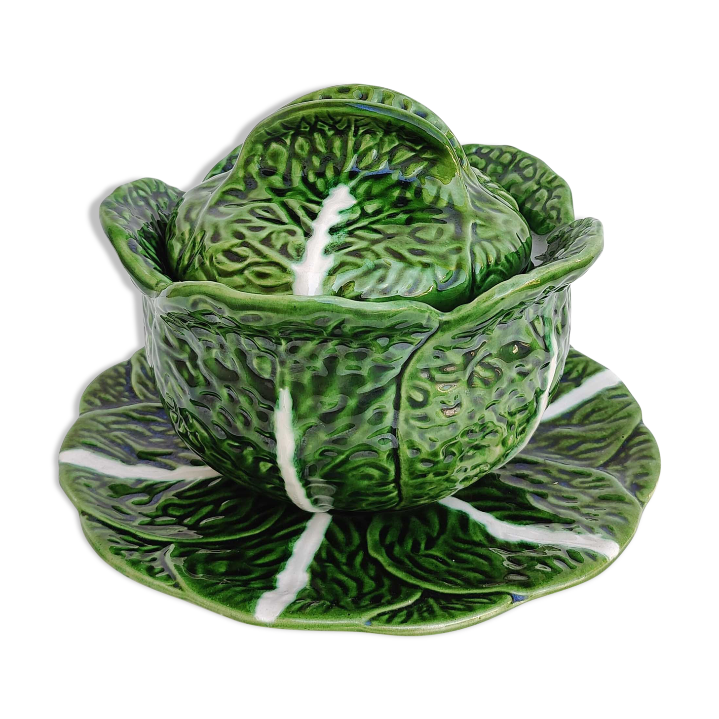 Vintage ceramic cabbage soup bowl