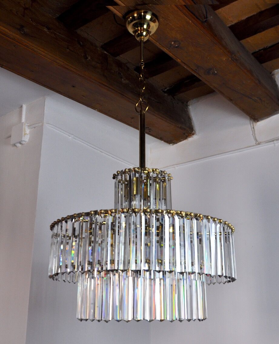 Kinkeldey chandelier, 3 levels, Germany, 1970