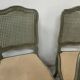 Suite de six chaises de style Louis XV en hetre laqué XX siècle