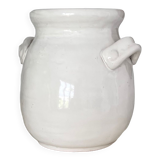 Glazed terracotta pot