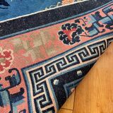 Tapis Pékin chinois ancien fait main