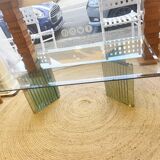 Italian glass coffee table — Luigi Massoni 1970