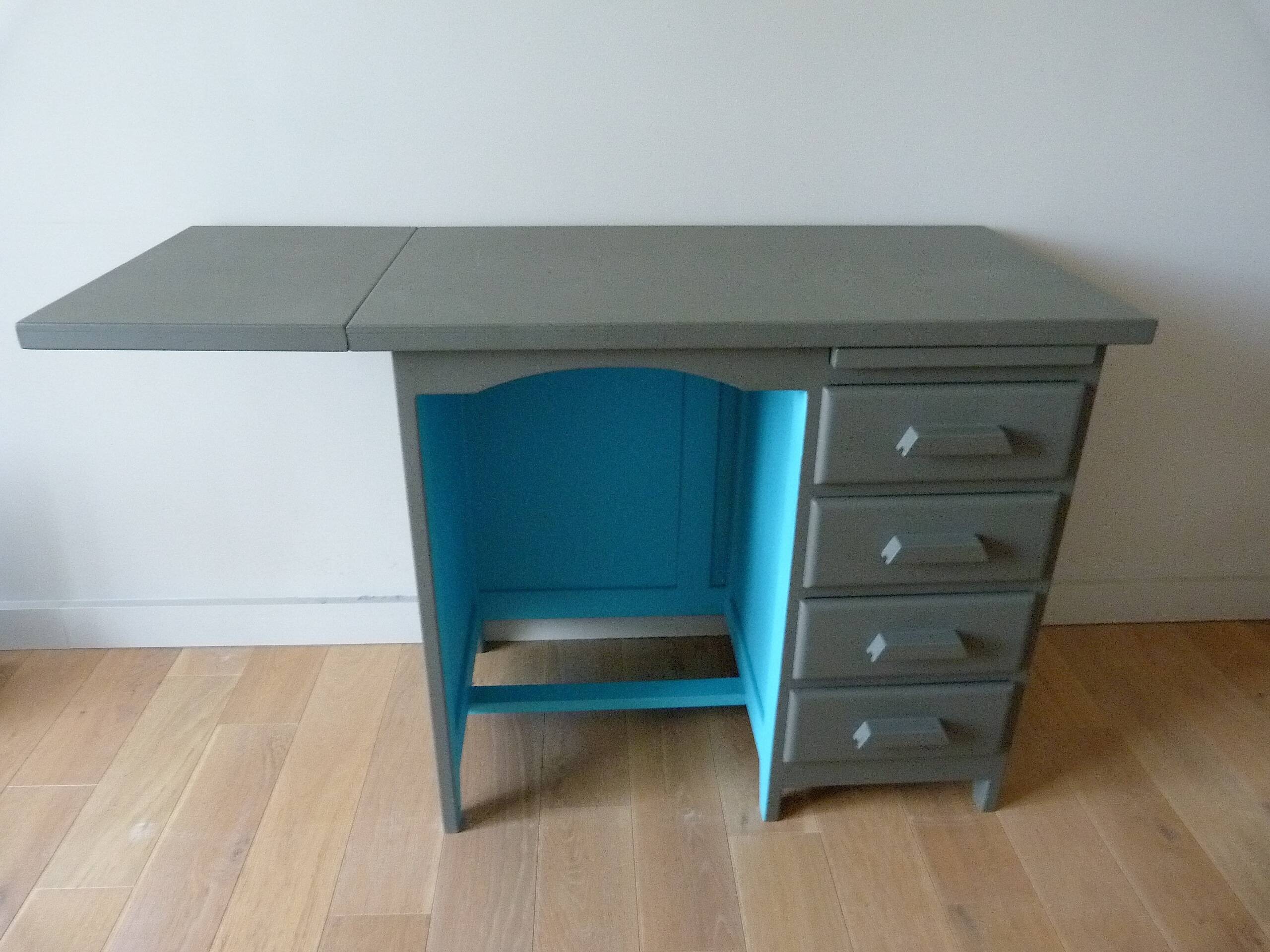 Laurette's accounting office and her chair.