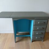 Laurette's accounting office and her chair.