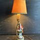 Antique porcelain marquis figurine lamp, 1940