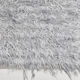 Wool gray turkish runner rug 262x96cm