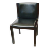 Scandinavian design chair from the 1960s in rosewood and vintage leather from the 1970s.