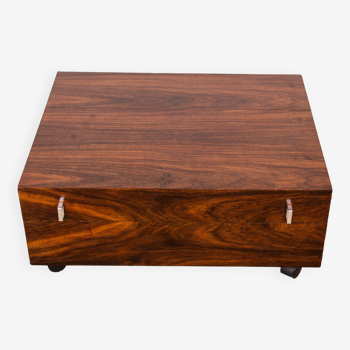 Rolling coffee table on offer, Danish Rosewood 1960.