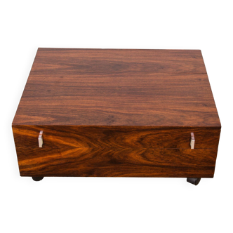 Rolling coffee table on offer, Danish Rosewood 1960.