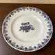 Service 10 assiettes plates céramique St Amand Marie-Rose vintage années 20/30