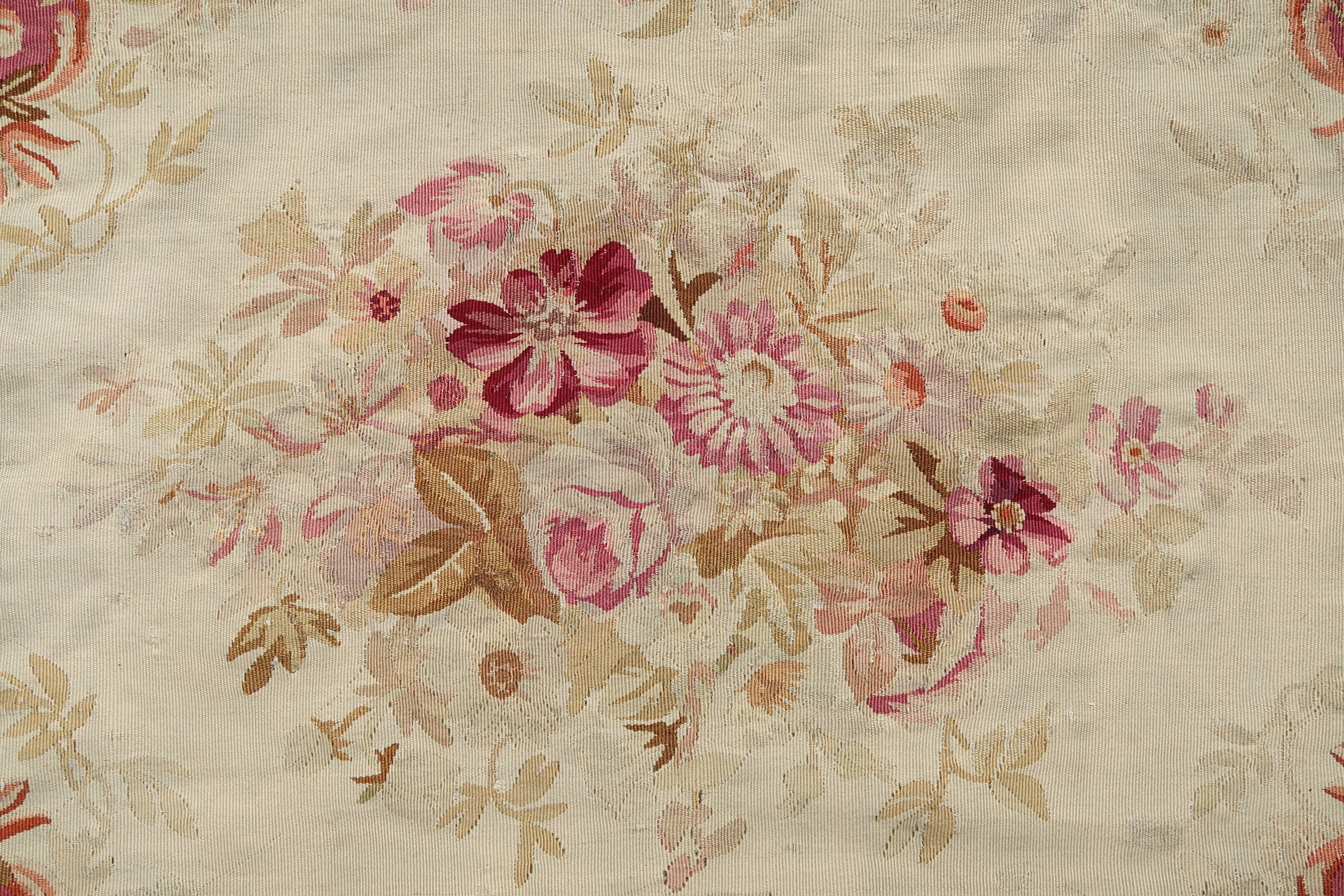 French rug Aubusson 1850