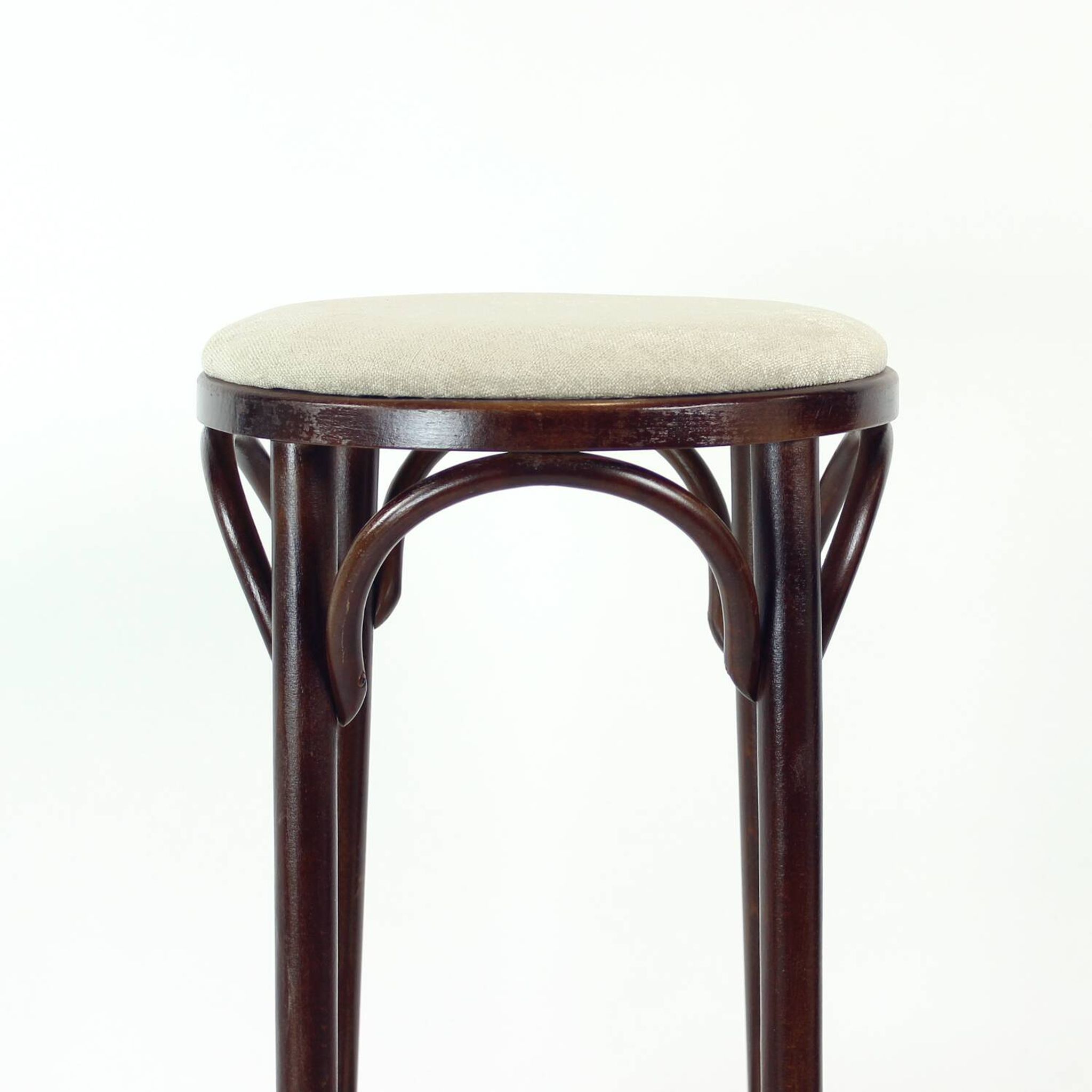 Thonet Design Bentwood Bar Stool No. 73 By Ton, 1950s